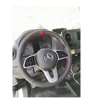 Volkwagen Golf F1 Vitesli Kirmizi Yüzüklü Deri Direksiyon Kılıfı
