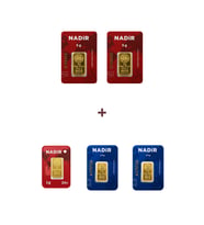 Nadir Gold 24 Ayar 16 Gram Altın (2 Ad 5 Gram Altın + 2 Ad 2,5 Gram Altın + 1 Ad 1 Gram Altın )