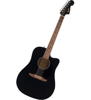 Fender California Debut Redondo CE Dreadnought Ceviz Klavye Black Elektro Akustik Gitar