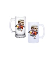 Ghostbastır Design Galatasaray Kulplu Bira Bardağı Buzlu veya Şeffaf Seçenekli 091