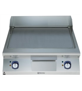 Electrolux Professional Elektrikli Izgara, Fırçalanmış Düz Krom Kaplamalı Çelik Pişirme Yüzeyi, Tam Modül, Yatay, Termostatik Kontrol, Spatula Dahil - 800 Mm E9IINDAOMEA