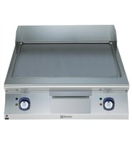 Electrolux Professional Elektrikli Izgara, Fırçalanmış Düz Krom Kaplamalı Çelik Pişirme Yüzeyi, Tam Modül, Yatay, Termostatik Kontrol, Spatula Dahil - 800 Mm E9IINDAOMEA