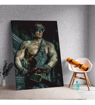 Sporcu Adam Temalı Kanvas Tablo