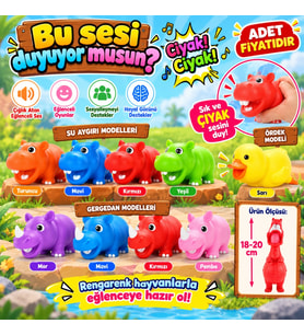 2006649 FİGÜR ÇIĞLIK ATAN HAYVANLAR 3A 12D (adet fiyatıdır)