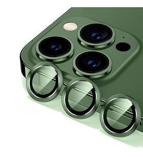 Binano Metal Ring Iphone 13 Pro/13 Pro Max Koyu Yeşil Kamera Koruyucu
