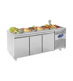 CSA Karacasan  474 Lt Üç Kapılı 700'Lük Havuzlu Saladbar Buzdolabı(430 Çelik)
