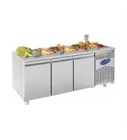 CSA Karacasan  474 Lt Üç Kapılı 700'Lük Havuzlu Saladbar Buzdolabı(430 Çelik)