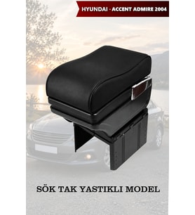 hyundai accent admire 2004 kol dayama Lüks geniş model Yastıklı Siyah Deri