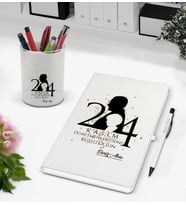 BK Gift Kişiye Özel İsimli Öğretmenler Günü Tasarımlı Defter Kalem ve Kalemlik Hediye Seti, Öğretmene Hediye, Öğretmenler Günü - 4