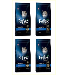 Reflex Plus Somon Balıklı Yetişkin Kedi Maması 1,5 Kg*4 ADET