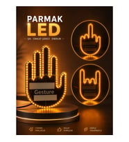 Parmak LED Amber Renkli Işık 176 LED El Hareketi Kontrollü