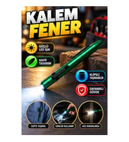 LED Kalem Fener – Klipsli, Hafif ve Taşınabilir Aydınlatma Aracı