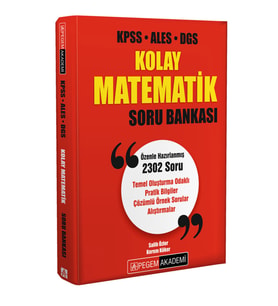 Pegem KOLAY Matematik Soru Bankası