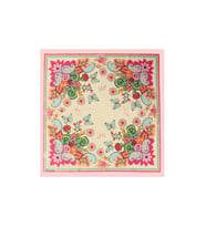 60x60 cm Premium Saten Desenli Dikişli Fular