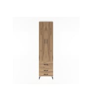 Hyperion Dolap 5 Raflı 3 Çekmeceli 2 Kapaklı 60x44x243 Aytaşı-Çam
