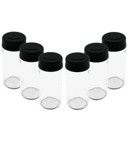 6 PCS CAM - 225ML BAHARATLIK - TUZLUK PLASTİK KAPAK (5047)