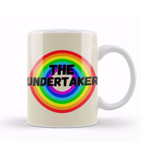 The Undertaker  Vintage Retro Rainbow Style Warriors Design Wrestlers gift Kupa Bardak Porselen