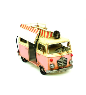 Dekoratif Metal Minibüs Çerçeveli ve Tenteli C0239 Model-M34