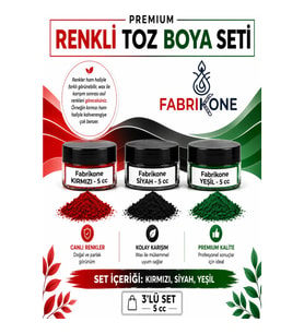 3'lü Set Premium Parafin Soya Wax Toz Mum Boyası Hobi Seti - 5 cc (Kırmızı, Siyah, Yeşil) BKFAB3KSY5G