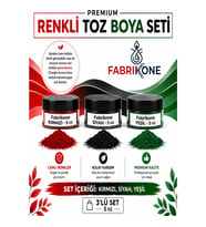 3'lü Set Premium Parafin Soya Wax Toz Mum Boyası Hobi Seti - 5 cc (Kırmızı, Siyah, Yeşil) BKFAB3KSY5G