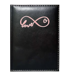 PROMOSYON DENİZİ  I LOVE YOU 2 GÖRSELLİ SİYAH RUHSAT KABI