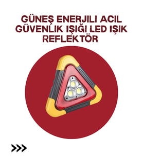Alüminyum Gövdeli Led Üçgen Reflektörlü Acil Işık