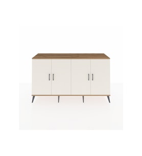 Hyperion Konsol 6 Raflı 4 Kapaklı 176x44x99 Çam-Aytaşı/Antrasit