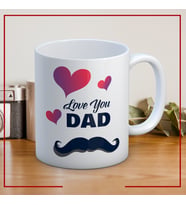 Love You Dad Baskılı Babalar Günü Kupa Bardak