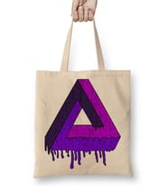 Triangle Psychedelic Bez Çanta Uzun Saplı