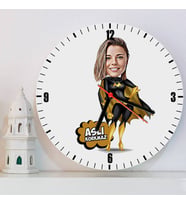 Super Girl Karikatürlü Duvar Saati