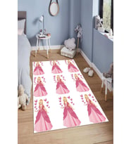 Dijital Baskılı Kaymaz Taban Yıkanabilir Kolay Temizlenir Modern Çocuk Odası Halısı NDÇ-HP-678 (Çok Renkli)