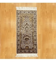 Desenli 60*120 Bej İpek Seccade 