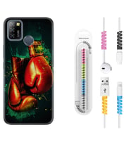 INFINIX Smart 4 5 6 Zero 8 S5 Pro Kılıf Kablo Koruma Spiral Silikon Boks Eldiveni 1763