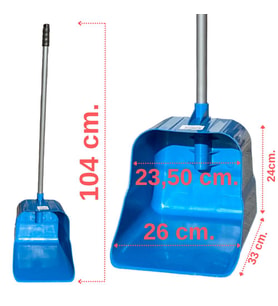 Mastermop Metal Saplı Endüstriyel Çöpçü Faraşı x 12 Adet