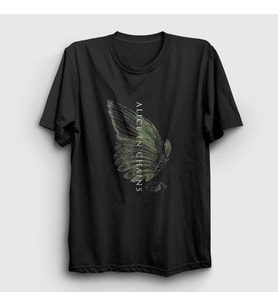 Presmono Unisex Siyah Wings Alice In Chains T-Shirt 8301tt