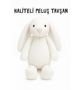 KİŞİYE ÖZEL BASKILI PELUŞ TAVŞAN UYKU ARKADAŞI sevimli dost