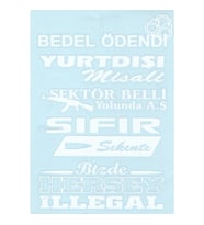 Arka Cam Yazı - Kapı Sticker - 5'Li Sticker (501509134)