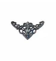 Dekoratif Köşe Süsü, Köşelik - Küçük, 19x34mm, Nikel, 1 Adet