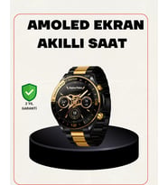 Amoled Akıllı Saat Manyetik Şarj Gps Destekli Spor Günlük Kullanım