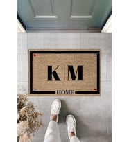 Dormot Kişiye Özel Tasarım Paspas - Modern Dijital Baskı - Dekoratif Kapı Önü Paspası