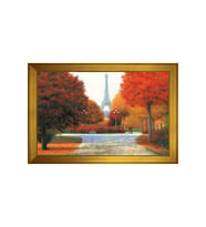 Manzara Temalı Kanvas Tablo 50 x 70 cm Gold Çerçeve