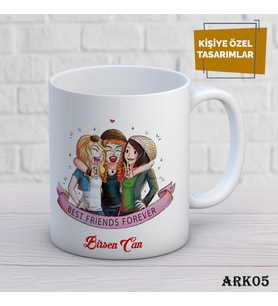 Arkadaş Temalı Kupa Bardak