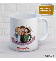 Arkadaş Temalı Kupa Bardak