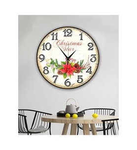 bilge Tasarım RETRO Duvar Saati 35 x 35 CM (Çok Renkli)
