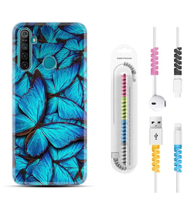Realme 5i 5 Pro 6i 7 Pro 8 Kılıf Kablo Koruma Spiral Silikon Owl 1351