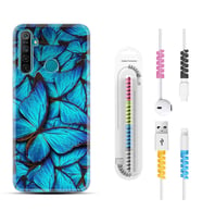 Realme 5i 5 Pro 6i 7 Pro 8 Kılıf Kablo Koruma Spiral Silikon Owl 1351