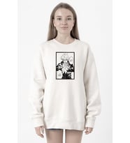 Jujutsu Kaisen Anime Satoru Gojo Lets Get A Little Crazy Beyaz Kadın 2ip Sweatshirt