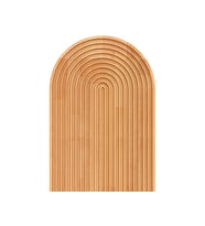 Boho Gökkuşağı 24cm Ahşap Servis Tabağı - Kayın Sunum Tepsisi
