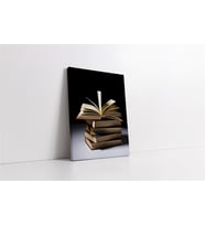 Kitap In Uçuşan Yaprakları Kanvas Tablo