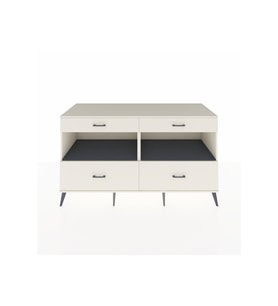 Kronos Konsol 2 Raflı 4 Çekmeceli  176x59x99 Aytaşı-Antrasit/Aytaşı